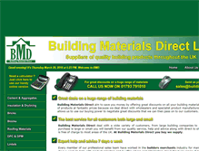 Tablet Screenshot of buildingmaterialsdirect.com